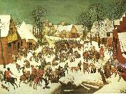 Pieter Bruegel barnamorden i betlehem. Germany oil painting artist
